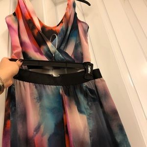 High waist wide leg crop Bebe pants (matching set)